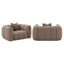 Lounge chair Hogan mocca chunky fire retardant