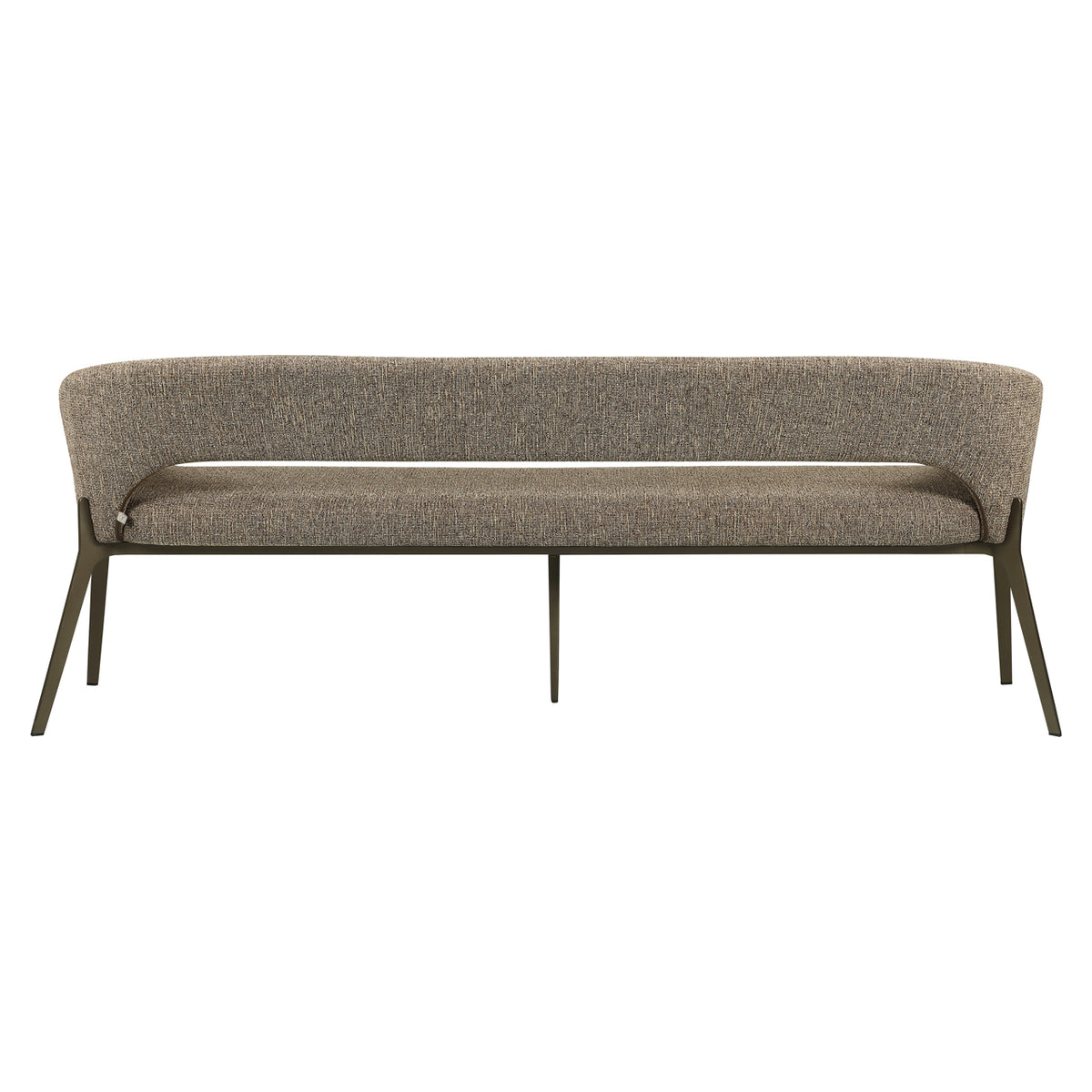Dining bench Kenzi brown tweed