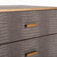 Multi drawer cabinet Classio brushed gold 