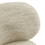 Dining chair Amely natural softweave swivel