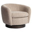 Lounge chair Colmar natural chunky swivel