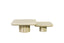 Coffee table Denizly grey faux travertine  (Set of 2)