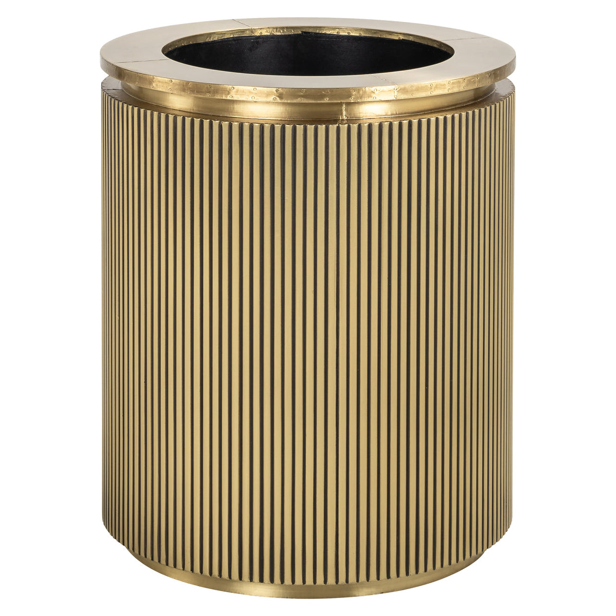 Planter Ironville brushed gold 50Ø