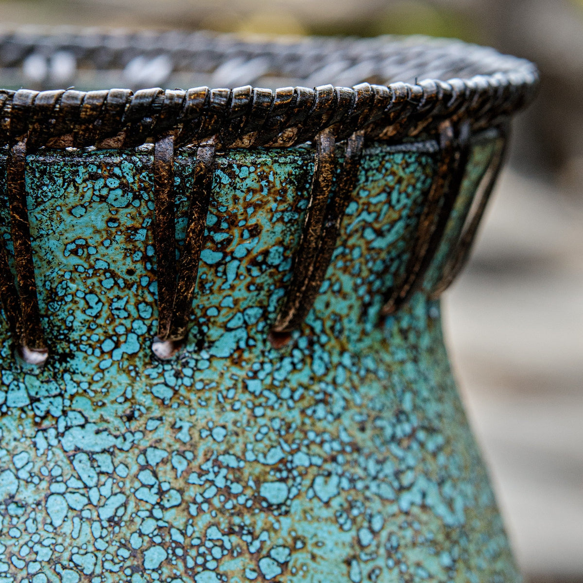 Bisbee Turquoise Vases, S/2