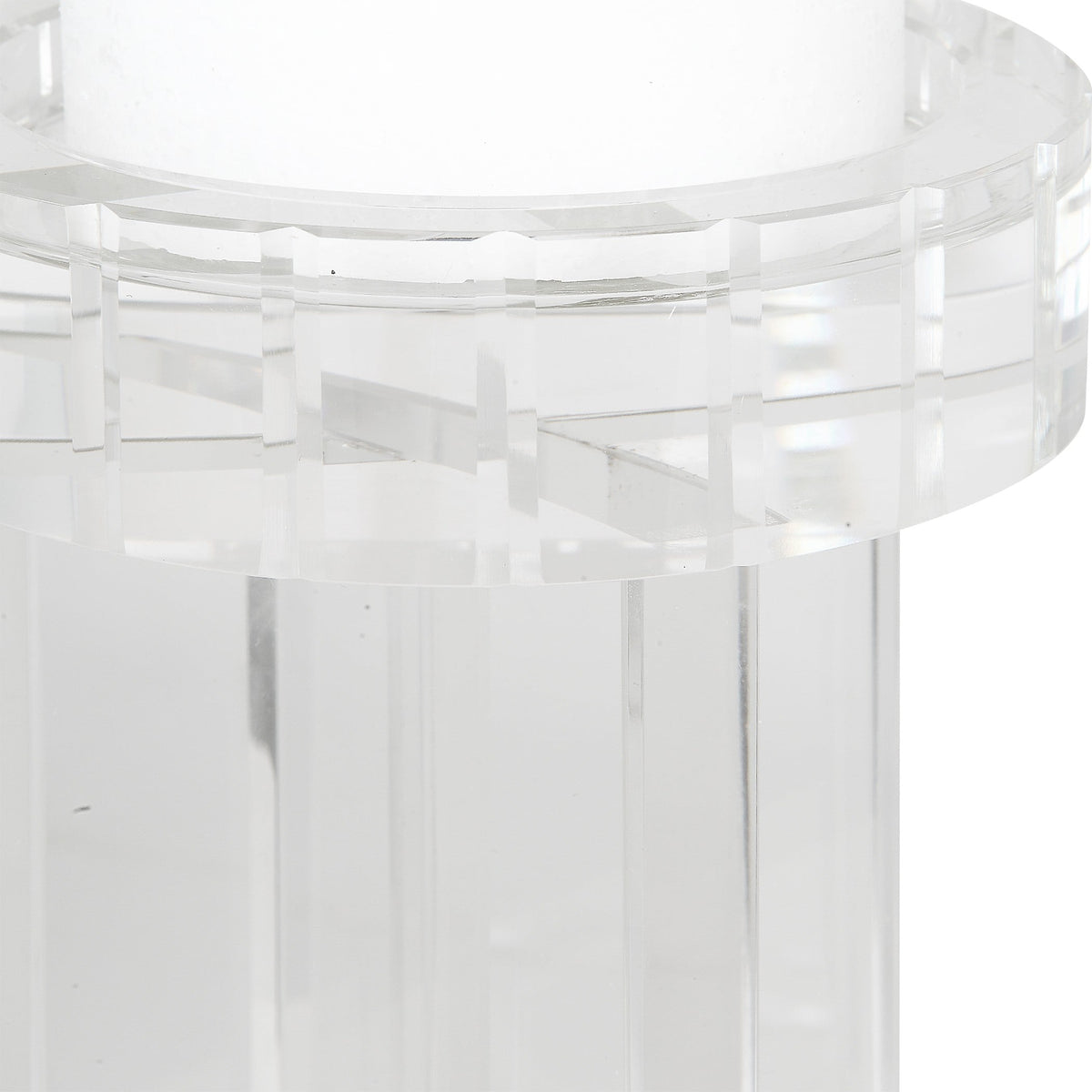 Crystal Pillar Candleholders, Set/2