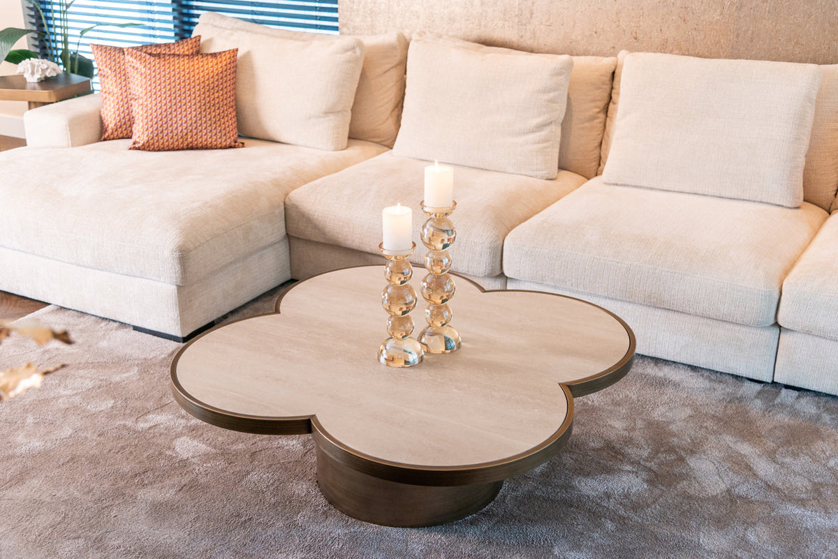 Candle holder Emie brown large