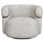 Lounge chair Talley cream tweed swivel