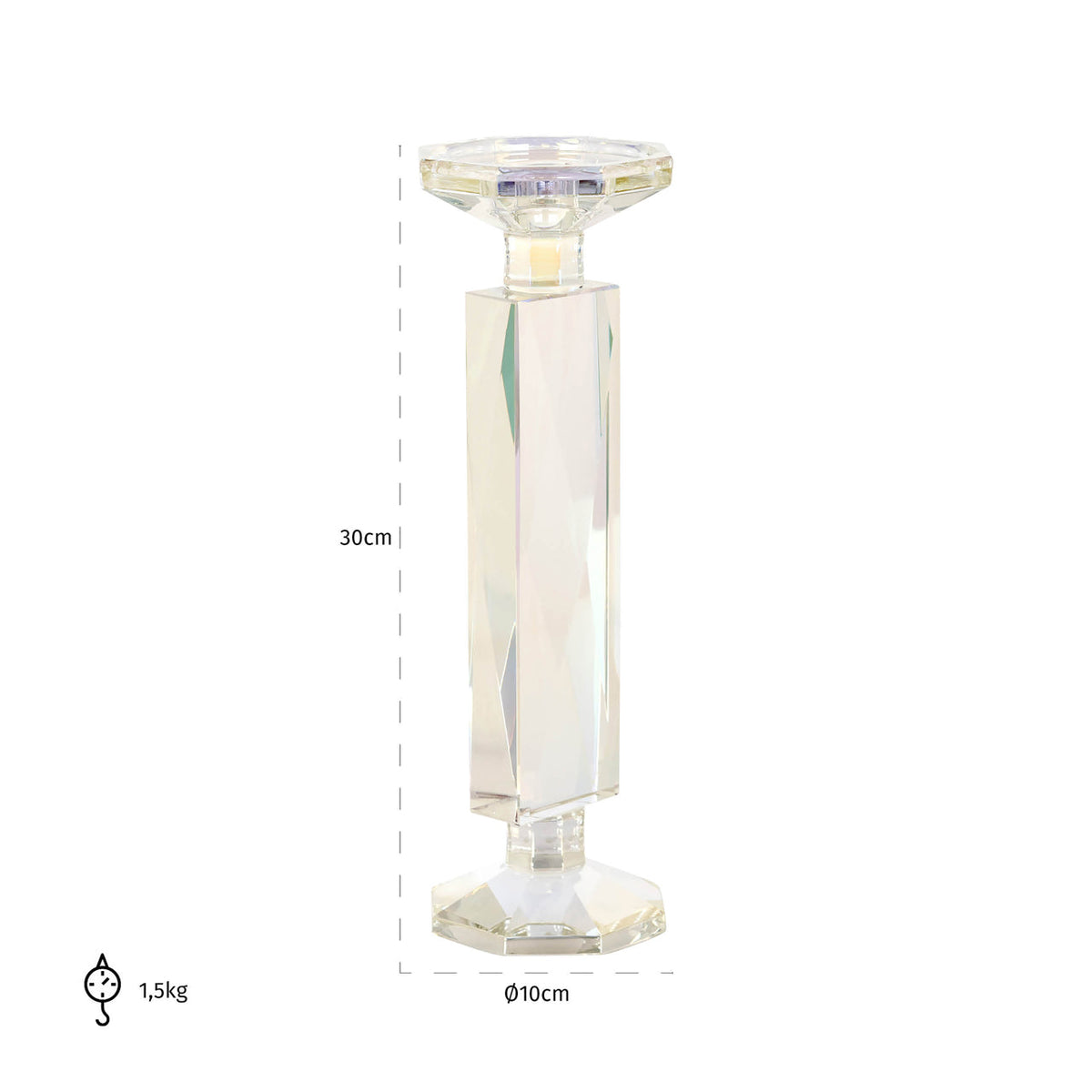 Candle holder Rainbow large