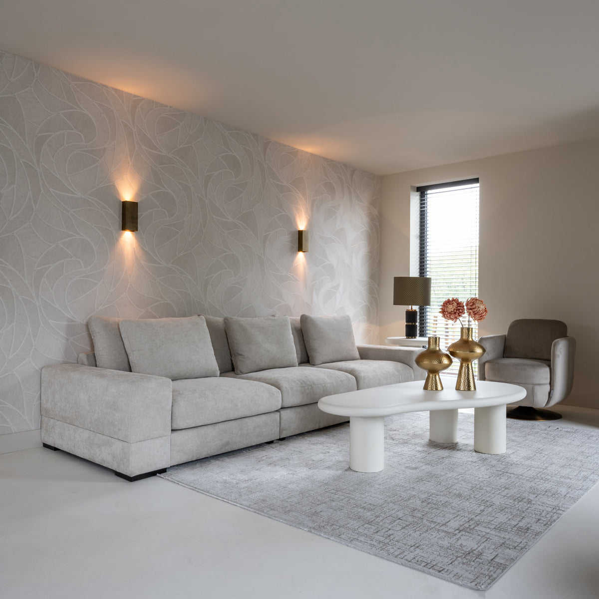 Vase Caitlyn gold large