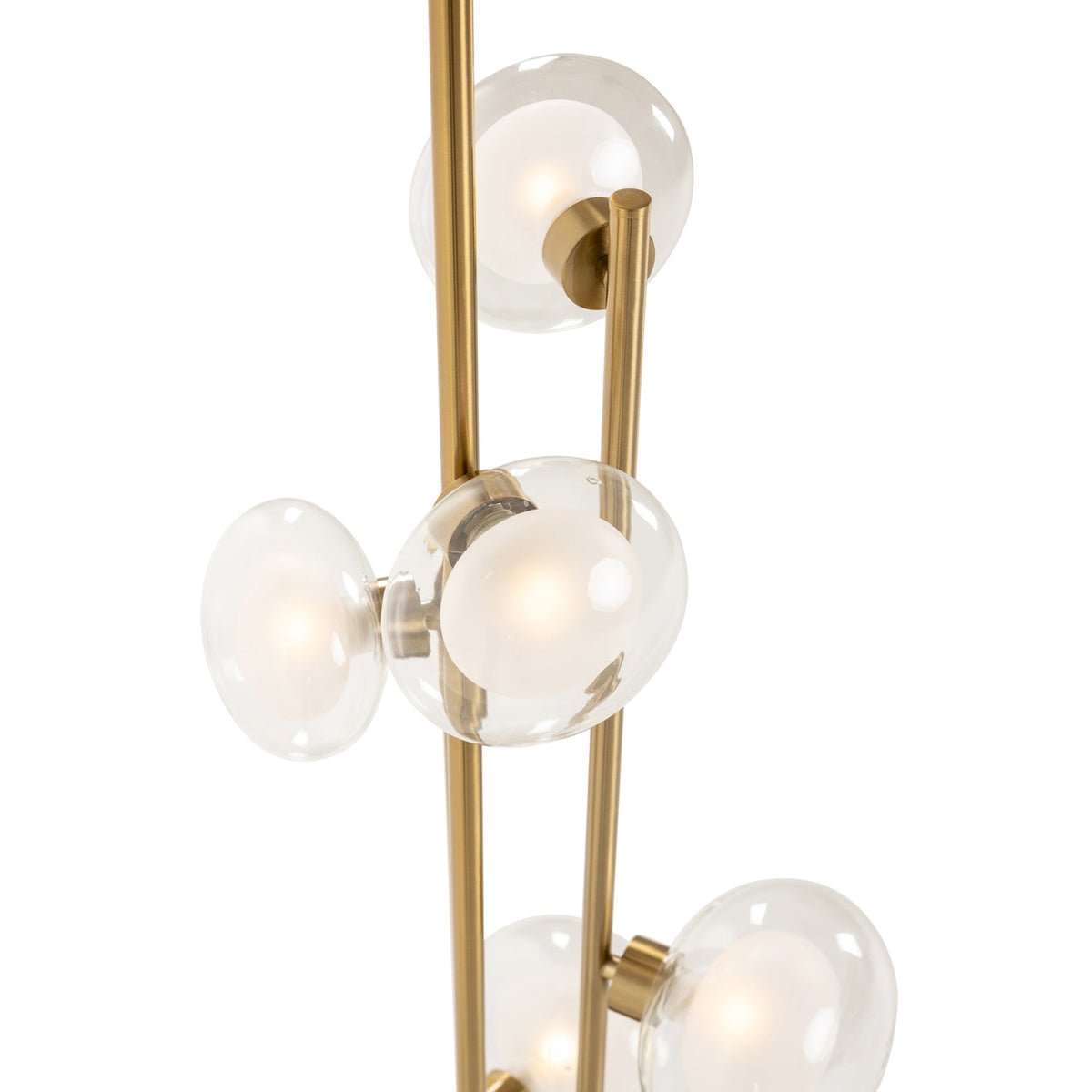 Floor lamp Luva brushed gold