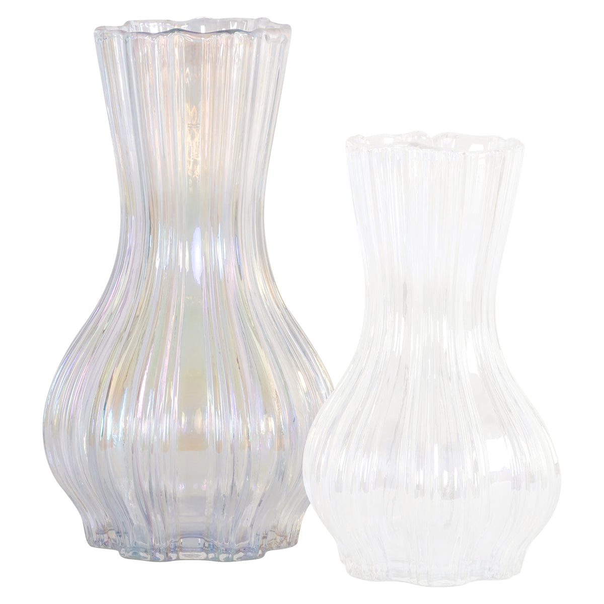 Vase Cracy iridescent large