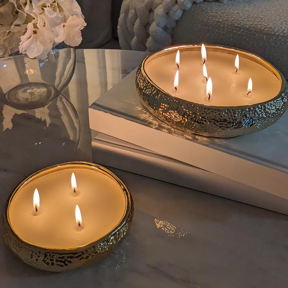 Aeolian 3 Wick Gold Scented Candle