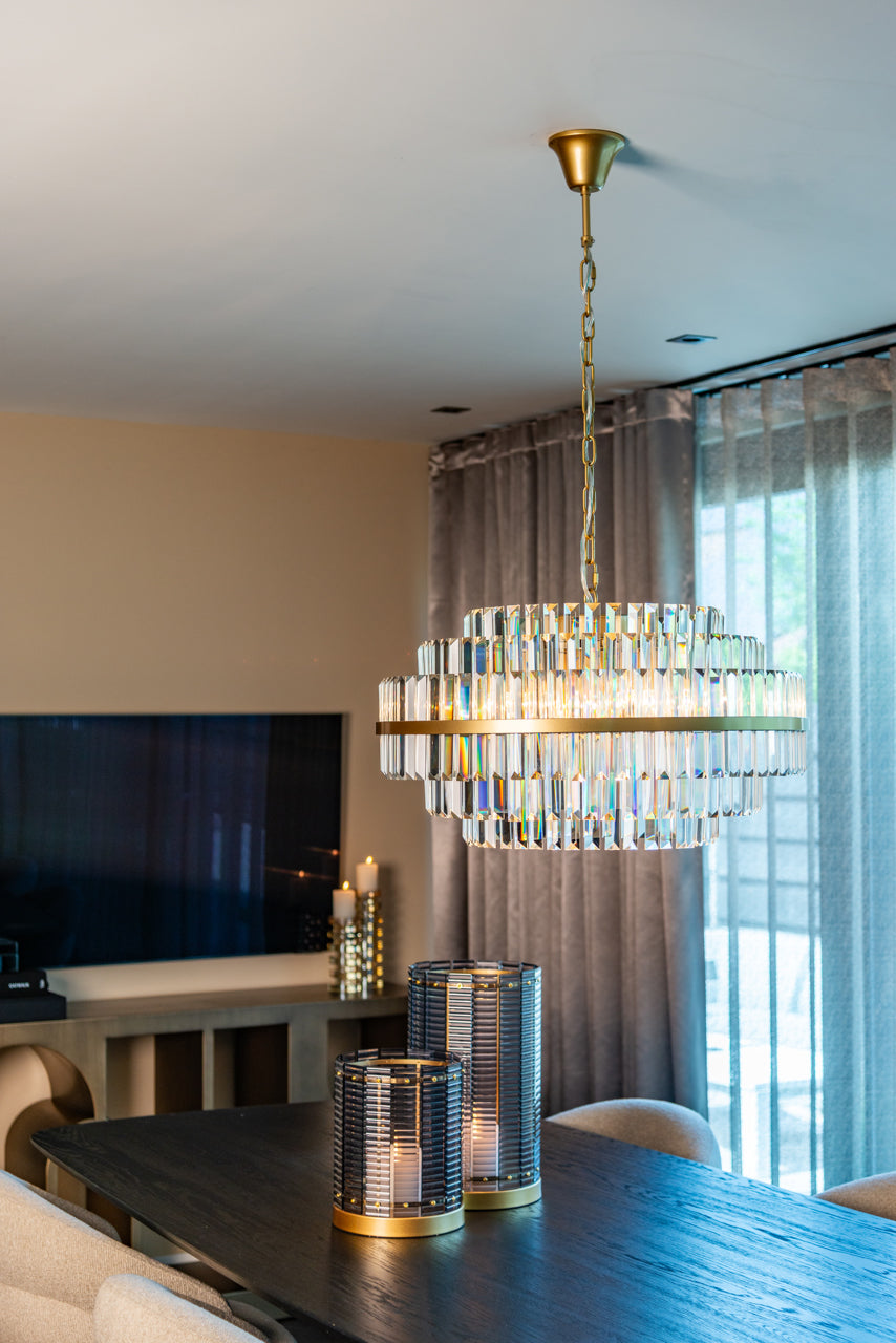 Chandelier Desire brushed gold medium