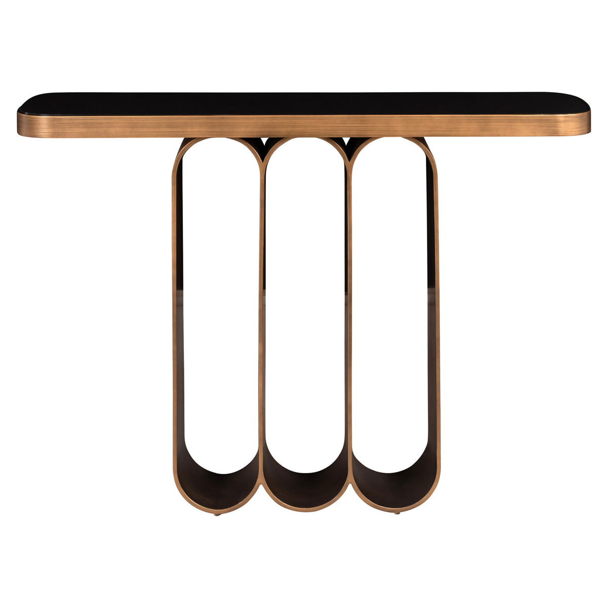 Console Locarno brushed gold