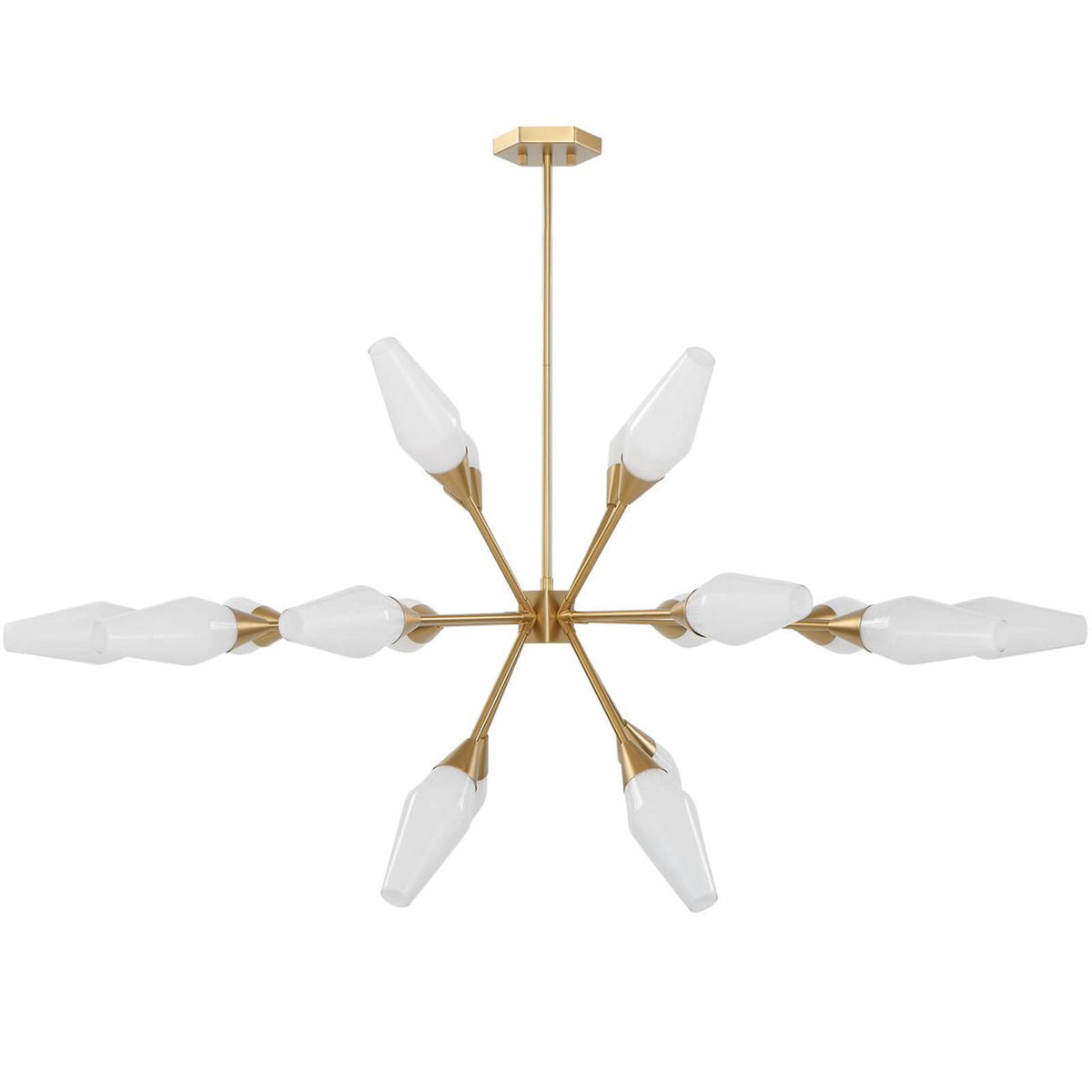 Agapanthus 18 Light Pendant in Brass