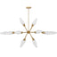 Agapanthus 18 Light Pendant in Brass