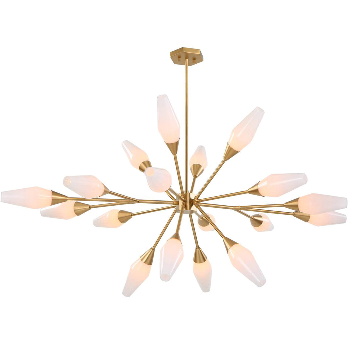 Agapanthus 18 Light Pendant in Brass