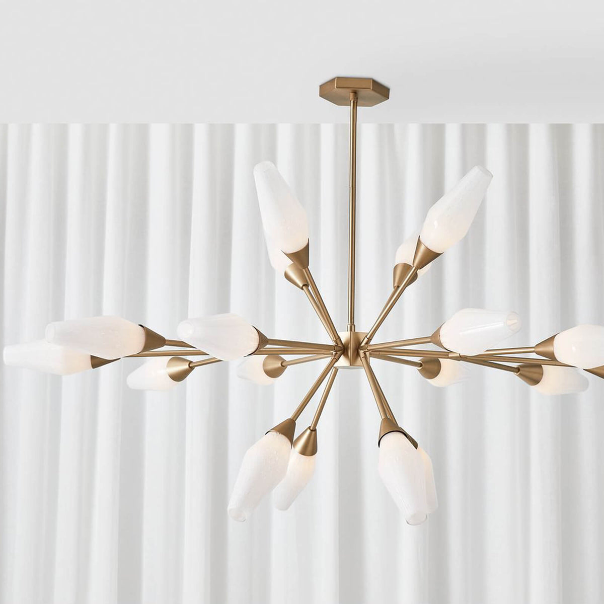 Agapanthus 18 Light Pendant in Brass