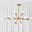 Agapanthus 18 Light Pendant in Brass