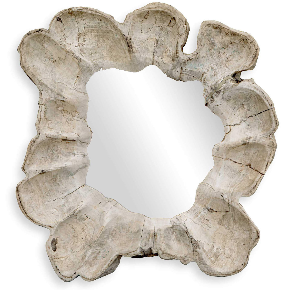 Ariadne Round Wood Mirror