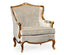 Armchair Monaco in Calico velvet