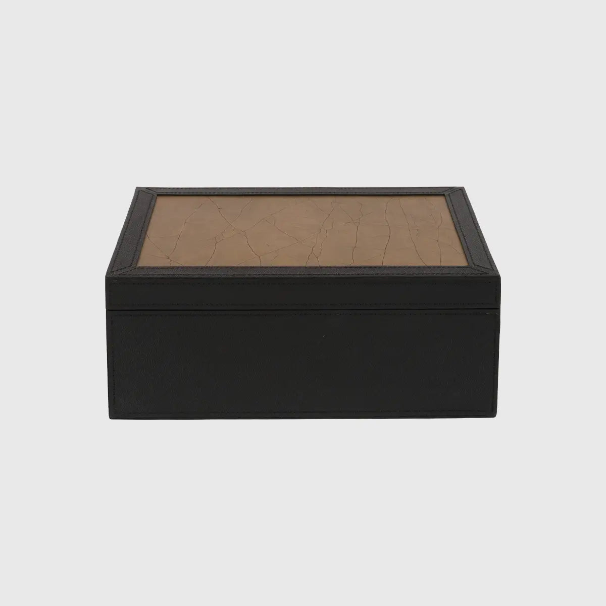 Arno Box Black Leather