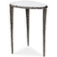 Arnold White Marble Accent Table