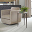 Arnold White Marble Accent Table
