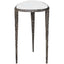 Arnold White Marble Accent Table