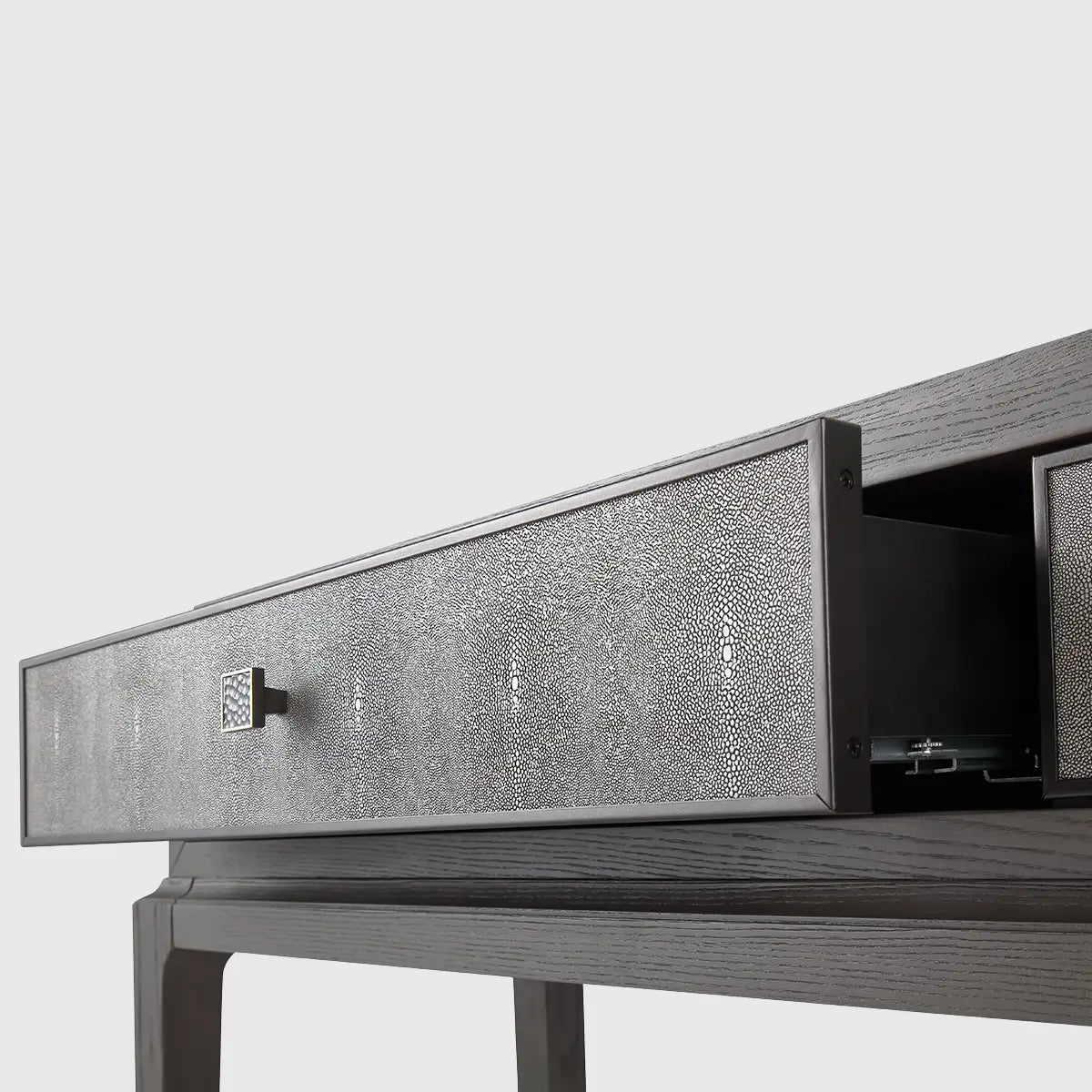 Astoria Console in Macchiato with Shagreen