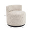 Lounge chair Franny sand chevron