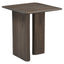 End table Castello Smoked charchoal oak top