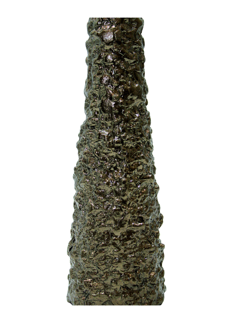 Candle holder Moan brushed gold small