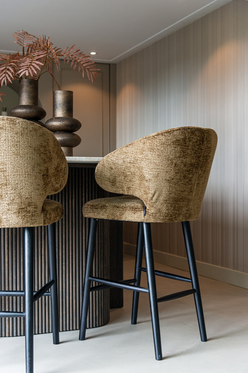 Bar stool Indigo old gold triangle