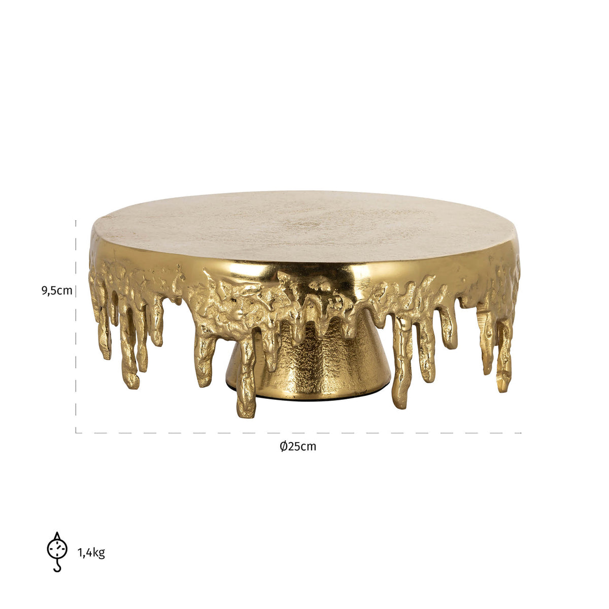 Cake plate Carmona gold