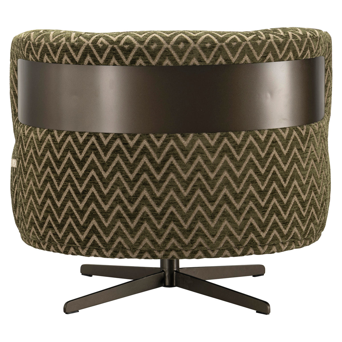 Lounge chair Lauren moss chevron swivel