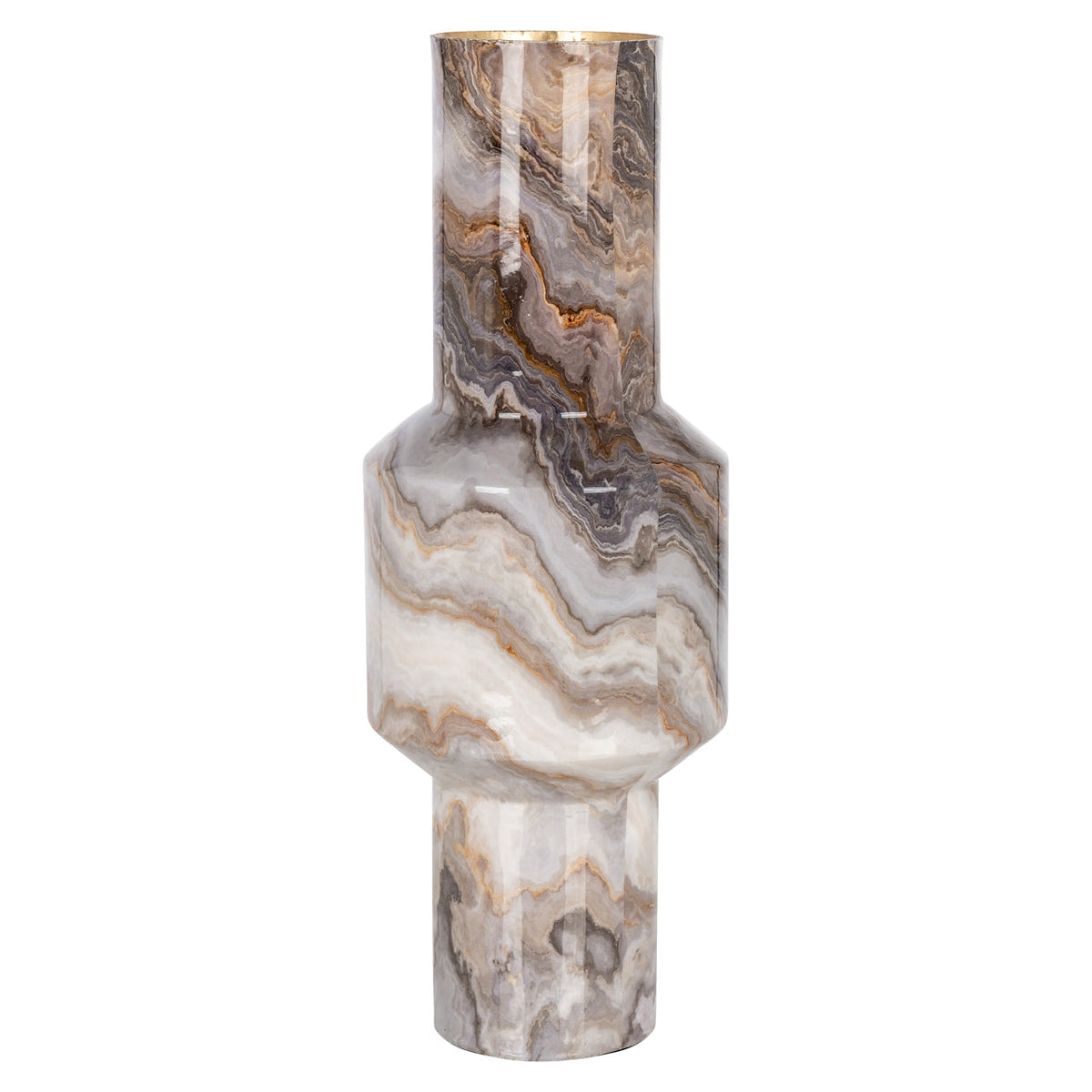 Vase Noia brown large