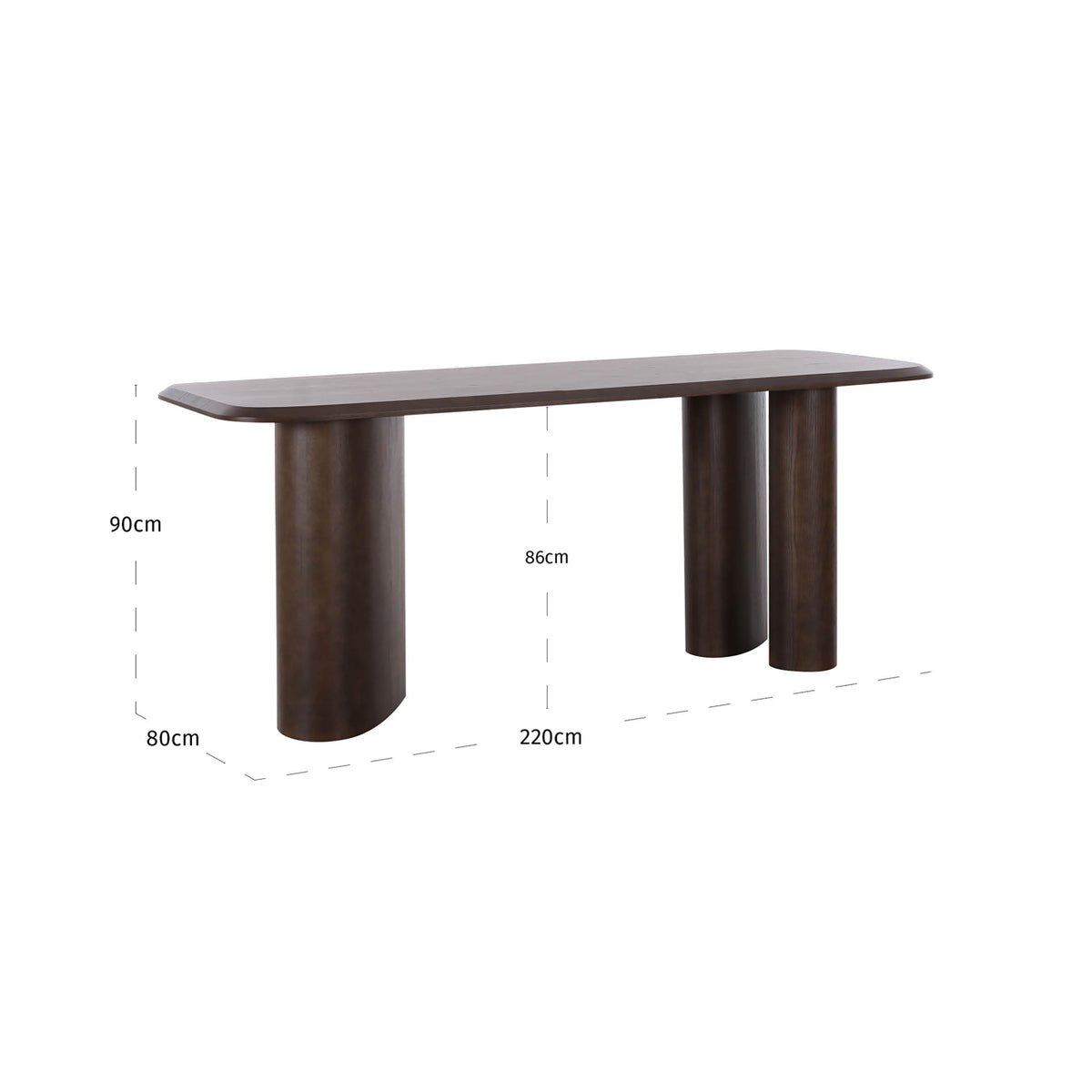 Counter table Prancer brown