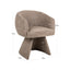 Dining chair Quiriro mocca linear swivel