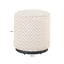 Pouffe & Footstool Lexie beige chevron  45Ø