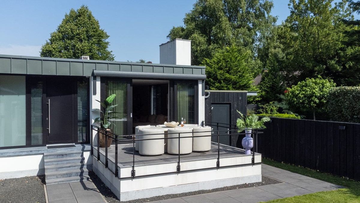 Outdoor dining chair Marlin beige swivel