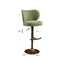 Bar stool Amely pistache softweave swivel