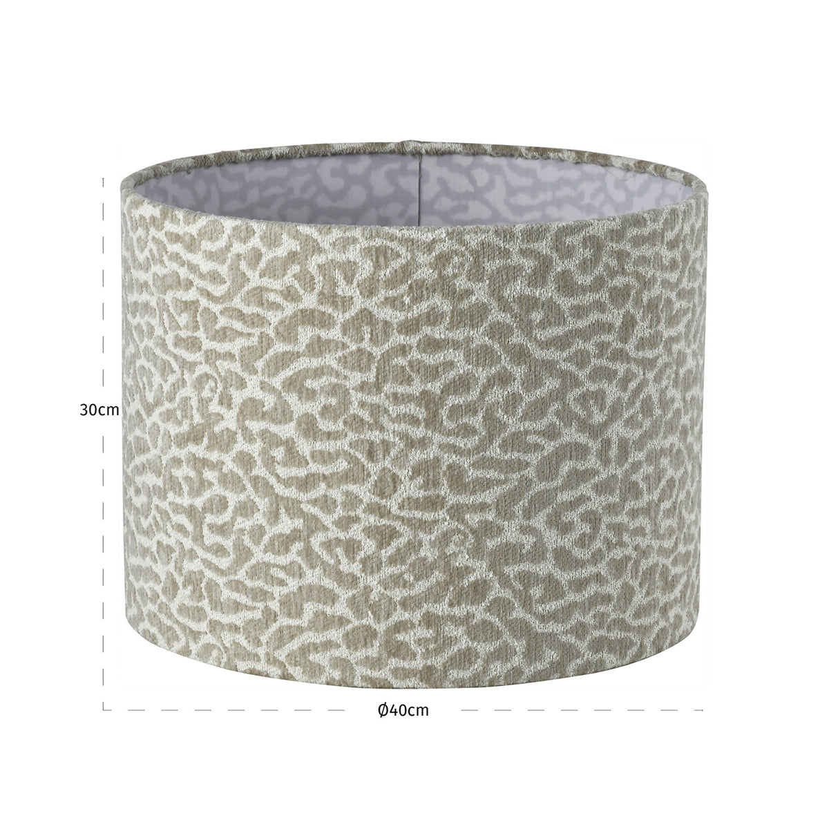 Lampshade Zena beige leopard 40Ø
