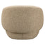 Lounge chair Milano sand tweed fire retardant