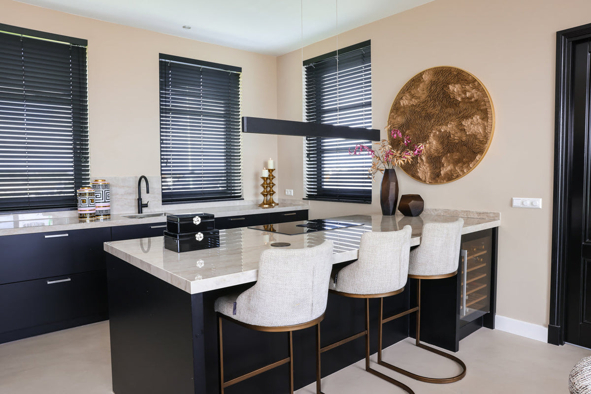 Candle holder Ayden gold small