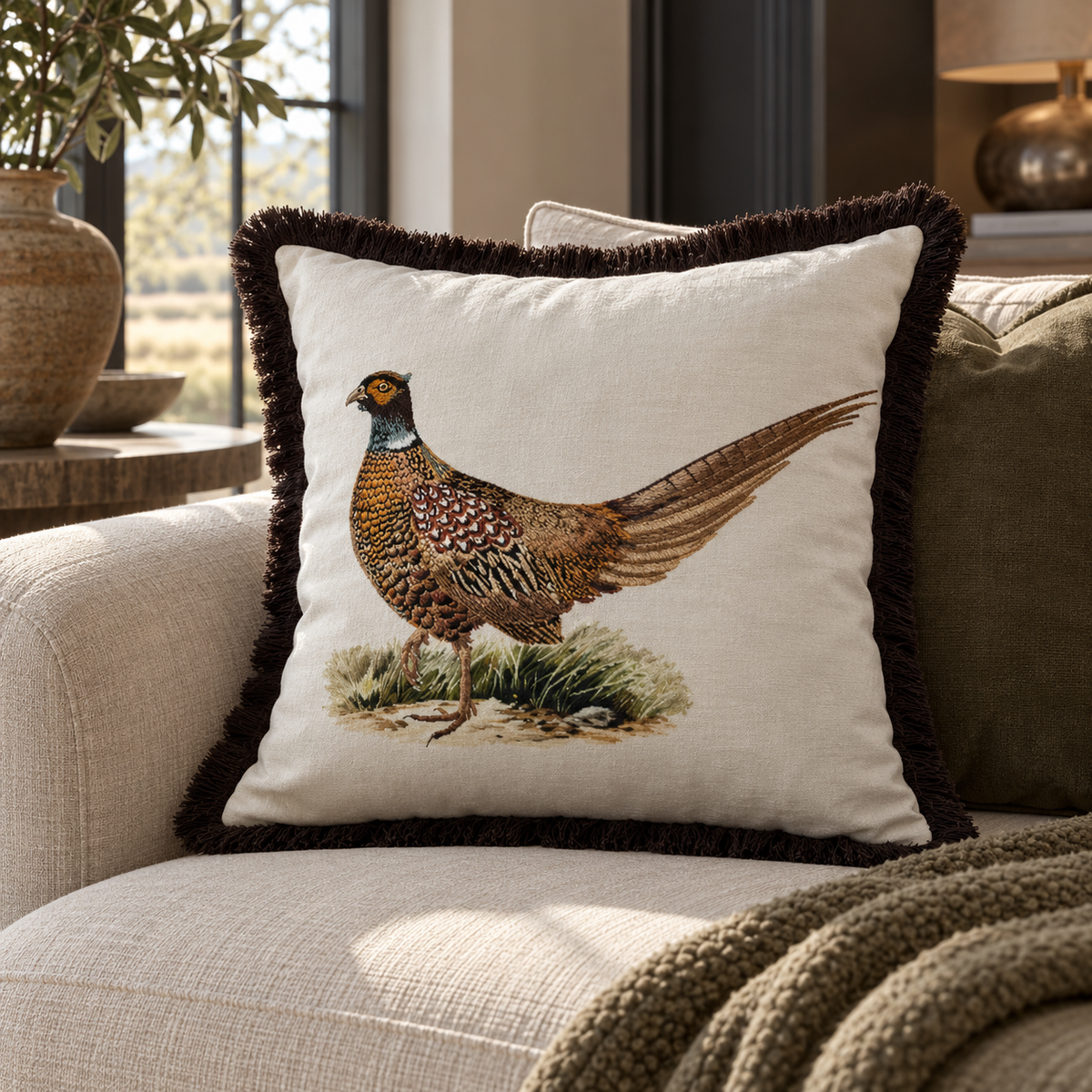 Paul Moneypenny Pluckingfabulous Cushion