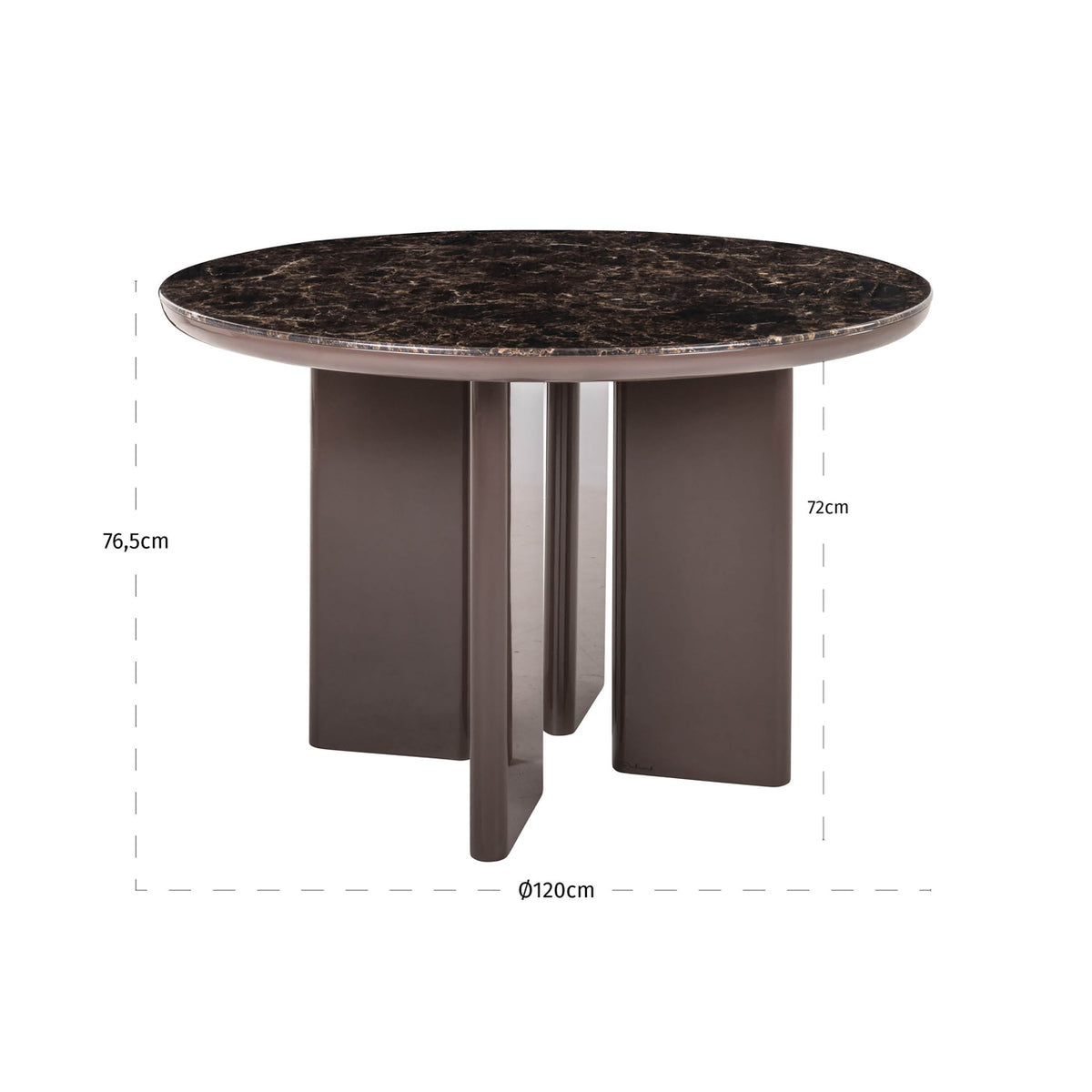 Dining table Almundi chocolat brown 120