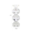Candle holder Safia clear transparent small