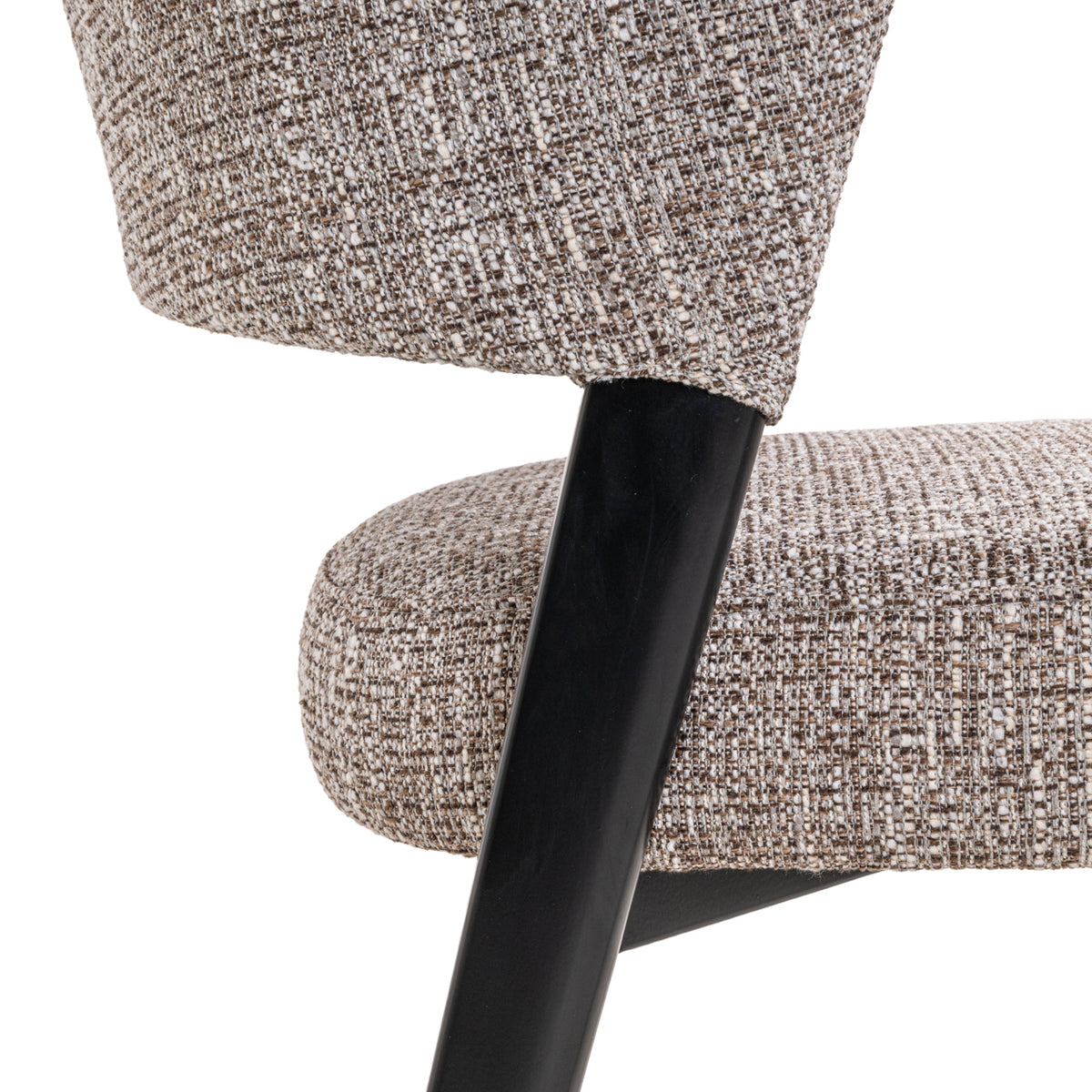 Dining chair Zeno earth tweed