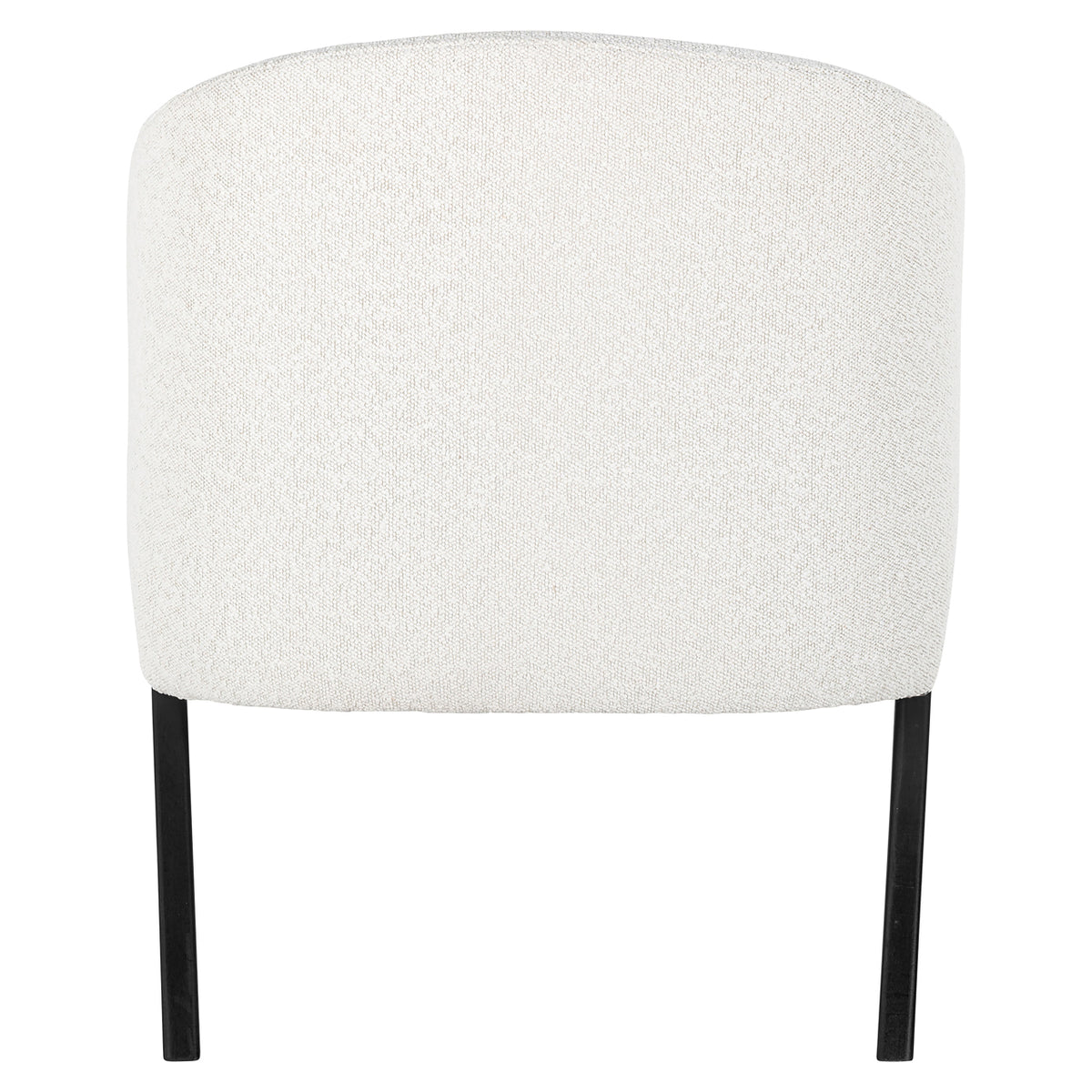 Lounge chair Mia white bouclé